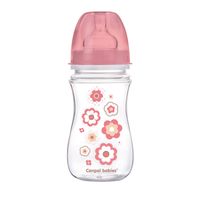 Butelka szerokootw. antykolk. EasyStart-Newborn baby 240 ml róż.kwiat.