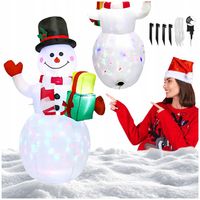 DMUCHANY BAŁWAN Świąteczny Ozdoba Boże Narodzenie Podświetlany 150cm LED