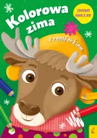 Kolorowa Zima Z Reniferkiem