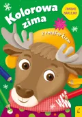 Kolorowa Zima Z Reniferkiem