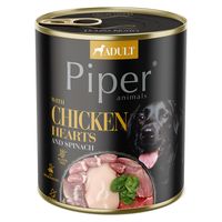 karma mokra dla psa piper z sercami kurcząt i szpinakiem 800 g