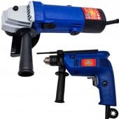 Zestaw SZLIFIERKA KĄTOWA i WIERTARKA UDAROWA Meister 950W