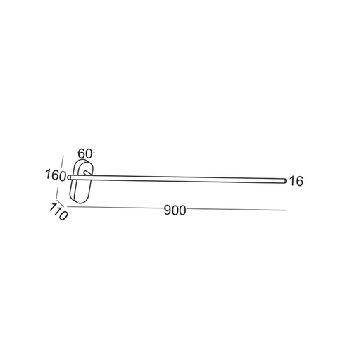 Elkim lampa ścienna LINE 243 624301103 na Arena.pl