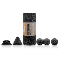 Zestaw 5w1 do masażu Roller Piłka Duoball Stożek Jeżyk EPP Majestic Sport