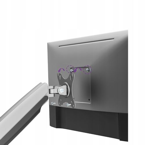 Uchwyt Uniwersalny Ramię na Monitor Spacetronik SPAS110S Srebrny USB A i C na Arena.pl