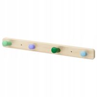 IKEA FLISAT Wieszak drewniany, 4 gałki