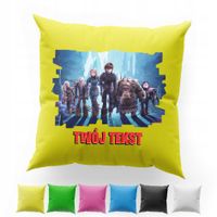 POSZEWKA Z NADRUKIEM BAWEŁNIANA 40x40CM - JAK WYTRESOWAĆ SMOKA BAJKA