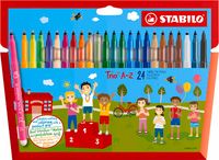 STABILO TRIO A-Z FLAMASTRY 378/1-24-01 ETUI 24KOL