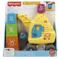 Fisher-Price - Wesoły dźwig "Układaj i licz" + 4 klocki HWY64