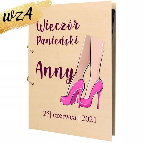 ALBUM WIECZÓR PANIEŃSKI z NADRUKIEM PREZENT DLA PANNY MŁODEJ IMIĘ Y3 na Arena.pl