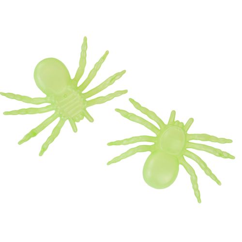 PAJĄKI HALLOWEEN SZTUCZNE 2SZT ŚWIECĄCE W CIEMNOŚCI FLUORESCENCYJNE na Arena.pl