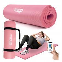 GRUBA Mata Gimnastyczna do Ćwiczeń Jogi i Pilatesu 190x80 NBR Fitness