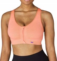 BIUSTONOSZ SPORTOWY TOP SHEFIT POMARAŃCZOWY ĆWICZENIA FITNESS SIŁOWNIA R.XL