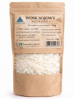 Wosk Sojowy do świec Tefawax SOY41 1kg naturalny Non GMO AAK wyrób szwedzki