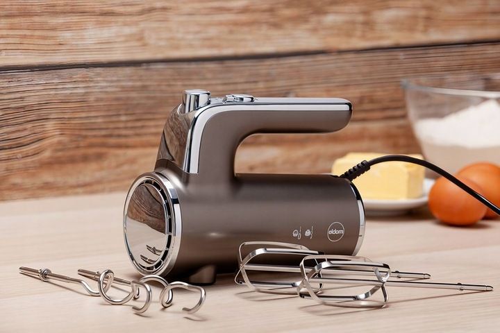 MOCNY Mikser ręczny 5 biegów TURBO MOC 400W INOX SOLIDNY 4 TRZEPACZKI zdjęcie 9