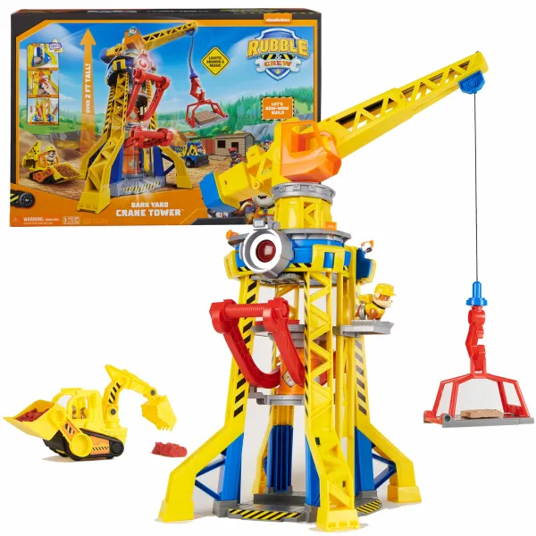 Zestaw Spin Master Psi Patrol Rubble & Crew Bark Yard Crane Tower zdjęcie 1