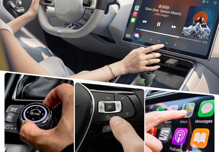 BEZPRZEWODOWY ADAPTER ANDROID AUTO CARPLAY 2 W 1 PLUG AND PLAY MINI zdjęcie 9
