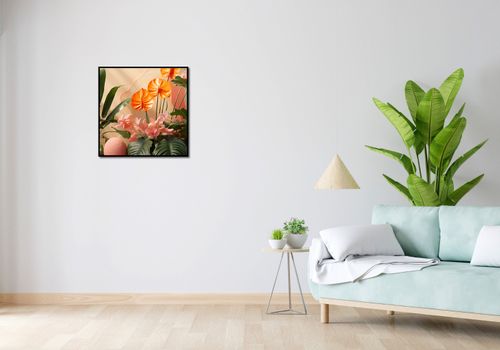 Plakat 60x60cm Pomarańczowy Raj na Arena.pl