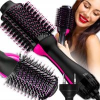 Duża Szczotka Suszarka Lokówka Prostownica Do Stylizacji Włosów 4w1