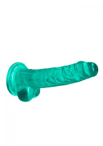 7 / 19 cm realistic dildo with balls   turquoise na Arena.pl