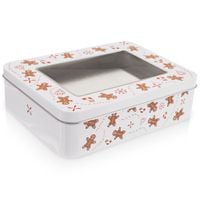 Pojemnik na Ciastka Ciasteczka Pierniki Metalowa Puszka do Przechowywania