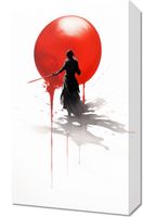 Obraz 30x50cm Samotny Samuraj