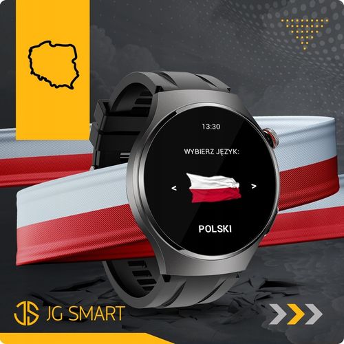 SMARTWATCH DO POMIAR GLUKOZY POLSKIE MENU ROZMOWY ZEGAREK MĘSKI + 3 PASKI na Arena.pl