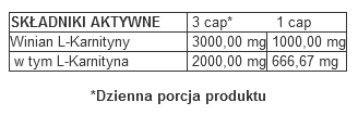 Trec - L-Carnitine 3000 - 120 kaps. zdjęcie 2