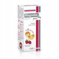 Magnefar B6 Junior płyn, magnez, o smaku malinowym120ml