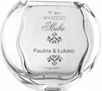 Wazon z grawerem PREZENT na ślub wesele rocznicę