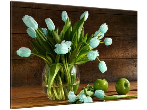 Obraz Niebieski tulipan 100x70 PŁÓTNO na Arena.pl