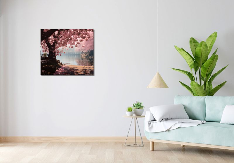 Obraz 70x60cm Spokój Sakury zdjęcie 2