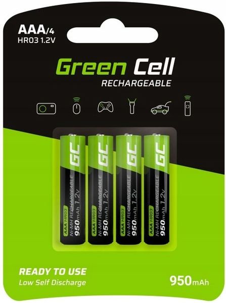 Green Cell 4x Akumulator AAA HR03 950mAh GR03 zdjęcie 1