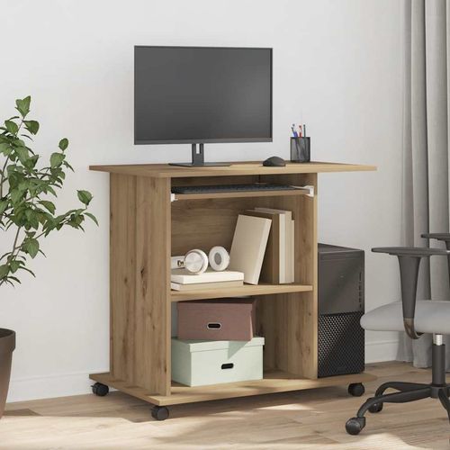 Biurko komputerowe, dąb artisan, 80x50x75 cm na Arena.pl