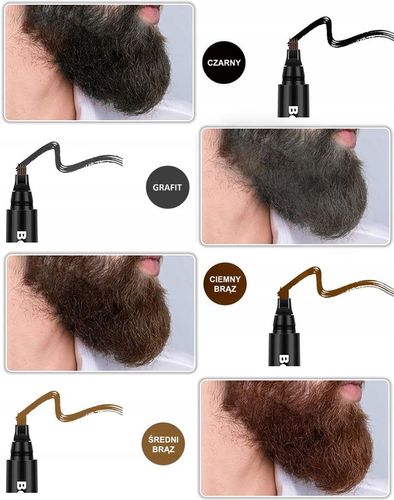 GLOVIS FILLER Zestaw do Wypełniania Zarostu Brody Marker Pisak + na Arena.pl