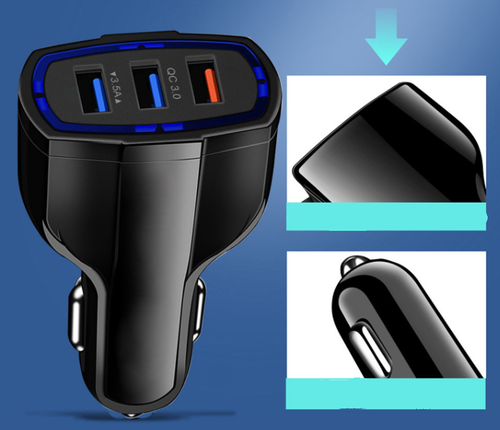 Ładowarka samochodowa 3 x USB QC 3.0 na Arena.pl