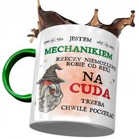 Kubek Zielony Dla Mechanika Jestem Mechanikiem Z Nadrukiem Ze Zdjęciem