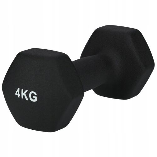 HANTLE CIĘŻARKI DO ĆWICZEŃ HANTELKI ŻELIWNE ANTYPOŚLIZGOWE ZESTAW 2x4 KG na Arena.pl