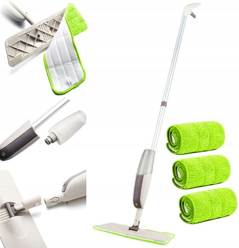 MOP ZE SPRYSKIWACZEM PŁASKI + 3 x MIKROFIBRA na Arena.pl
