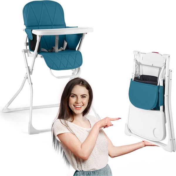 Krzesełko do karmienia Nuco niebieskie zdjęcie 14