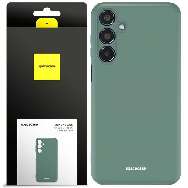Spacecase Silicone Case Galaxy M35 5G Dark Green zdjęcie 1