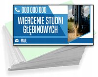Wizytówki firmowe Foliowane 1000szt wiele wzorów wiercenie studni