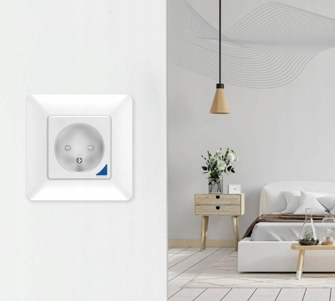 Inteligentne Gniazdo z Pomiarem Prądu WiFi TUYA PSMART 16A białe zdjęcie 5