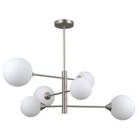 Loftowa LAMPA sufitowa EVORA PND-55342-6-SN Italux kule do salonu białe