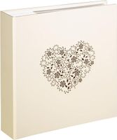 2X ALBUM NA ZDJĘCIA 10X15 200 ZDJĘĆ SERCE BEŻOWY