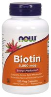 NOW FOODS Biotyna - Biotin 5000 mcg (120 kaps.)