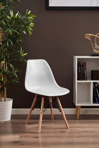 KRZESŁO SKANDYNAWSKIE do KUCHNI salonu jadalni stołu EVA białe na Arena.pl