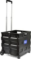 Geko wózek transportowy składana skrzynia 35 kg teleskopowy uchwyt