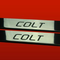 Listwa progowa MITSUBISHI COLT Z30 Stal nierdzewna 304 połysk 2szt