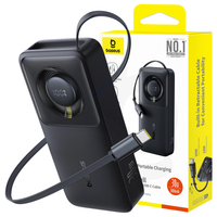powerbank baseus os free2pull 10000mah 30w +kabel (czarny)